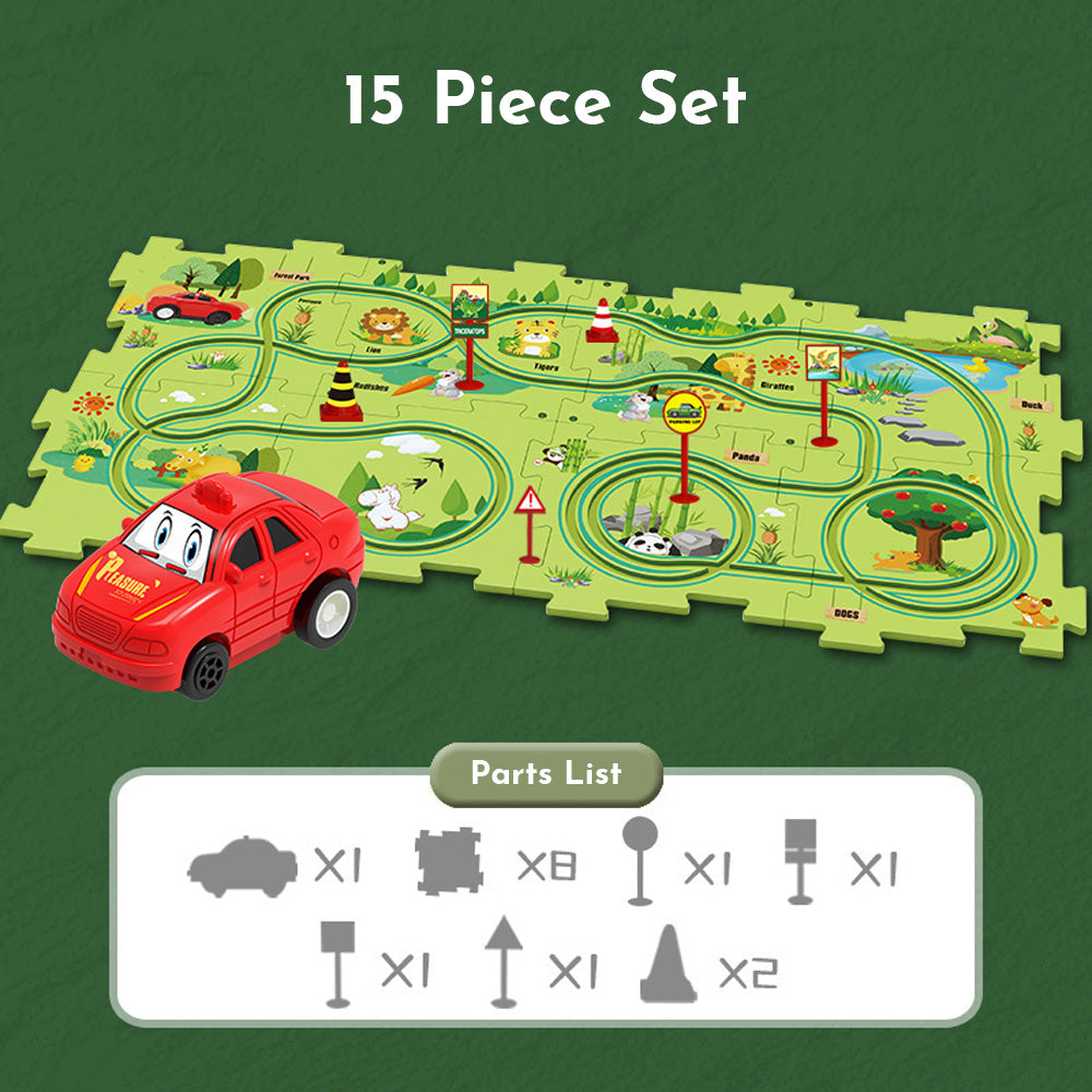 PuzzleRacer™ Kids Car Track Set (50% OFF)