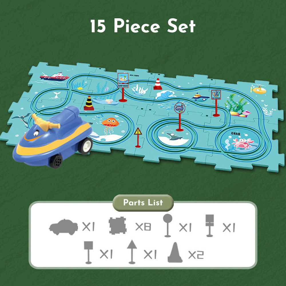 PuzzleRacer™ Kids Car Track Set – Uncrest