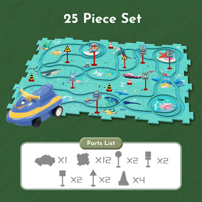 PuzzleRacer™ Kids Car Track Set (50% OFF)